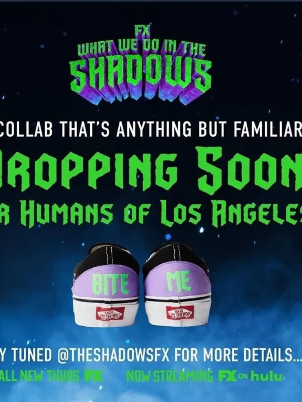 🔥NWT RARE Vans x What We Do In The Shadows FX Pizzaslime Collab unisex🔥